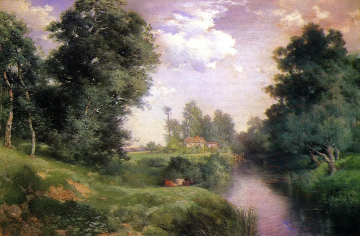 Thomas Moran A Long Island River